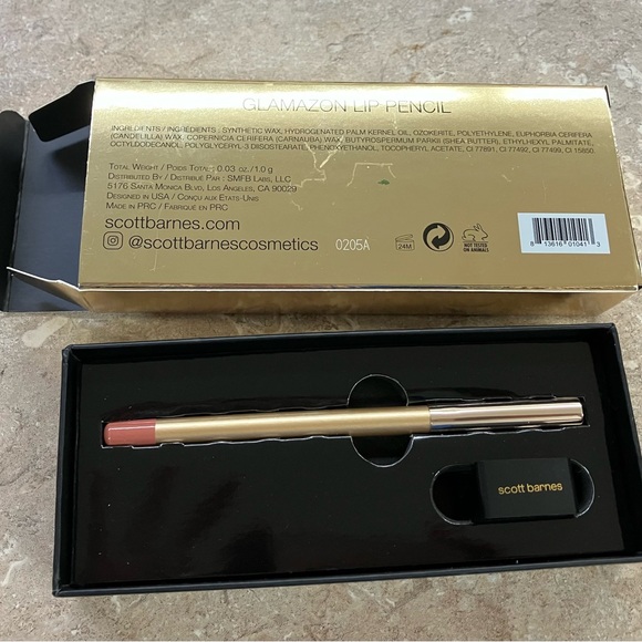 3 for $15 SALE Scott Barnes Glamazon Lip Pencil liner Helena NEW natural pink - Picture 2 of 2